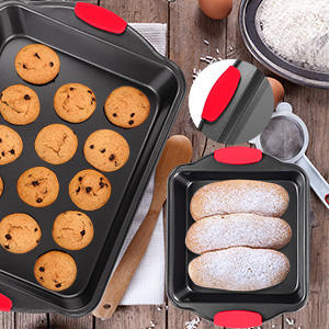 Juegos de utensilios para hornear de acero al carbono de grado alimenticio, revestimiento antiadherente para la cocina del hogar - Product Image 5