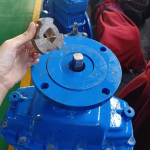 Customization Motorized Ductile <b>Iron</b> Soft Sealing Flange Gate With Actuator Z45X Actuator Gate - Product Image 4