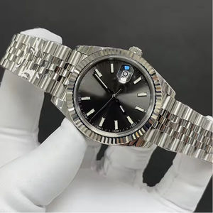 Montre mécanique pour homme de marque originale, cadran rond de 44 mm, acier inoxydable, cristal saphir, étanche à 100 m, affichage du calendrier - Product Image 1