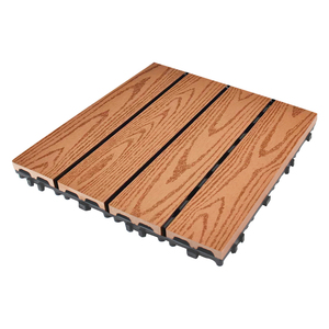 Piastrelle per <span class=keywords><strong>decking</strong></span> in WPC moderne fai-da-te, impermeabili, antiscivolo, durevoli, in composito, per esterni, terrazze, patii, pavimenti ingegnerizzati - Product Image 2