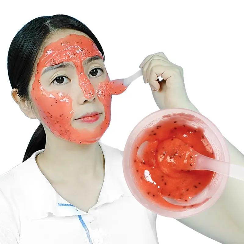 Jelly Mask Powder Rote Wassermelone puder Gesichts maske Spa Hydro jelly Powder Mask Peel Off Crystal Moist urizing Hydro Jelly mask