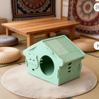 Cama Túnel Plegable y Resistente para Gatos, de Fieltro de Poliéster, Portátil, Juguete para Mascotas, Tapete de Ejercicio y Entrenamiento para Gatos de Interior, con Múltiples Orificios