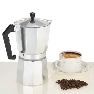 <span class=keywords><strong>Cafetière</strong></span> <span class=keywords><strong>italienne</strong></span> classique de haute qualité en aluminium avec valve à pression, compatible avec les plaques de cuisson et l'<span class=keywords><strong>induction</strong></span>, <span class=keywords><strong>cafetière</strong></span> à expresso, Moka Pot - Product Image 1