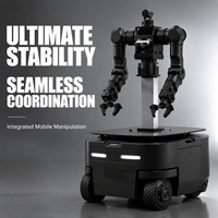 Plateforme de châssis de robot mobile UGV AMR à direction intégrée indépendante à 2 roues OEM pour la logistique intelligente industrielle, pièces AGV