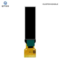 شاشة عرض OLED صغيرة من QTSS بوصة 14 دبوس بألوان كاملة * 32 دقة sd1306 لوحة عرض OLED صغيرة من النوع PMOLED ورق إلكتروني