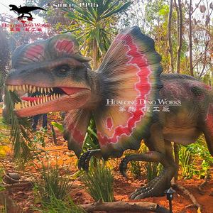 Exposición <span class=keywords><strong>de</strong></span> Ciencias <span class=keywords><strong>de</strong></span> peluche dragón Zigong dinosaurio animado Dilophosaurus dinosaurio Animatronic - Product Image 2