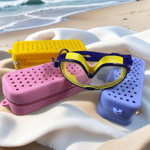Estuche de Silicona para Gafas de Natación con Orificios Transpirables y Redondos para Equipo de Natación - Product Image 4