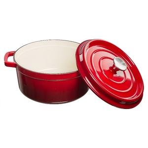 <span class=keywords><strong>Cocotte</strong></span> en <span class=keywords><strong>fonte</strong></span> émaillée avec couvercle à double poignée Passe au four jusqu'à 500 ° F <span class=keywords><strong>ou</strong></span> sur la cuisinière - Product Image 5
