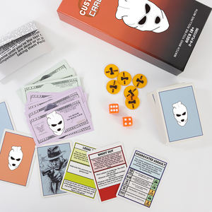 Impresión personalizada que crea un <span class=keywords><strong>juego</strong></span> <span class=keywords><strong>de</strong></span> cartas <span class=keywords><strong>de</strong></span> fiesta único y embalaje Fabricante <span class=keywords><strong>de</strong></span> juegos <span class=keywords><strong>de</strong></span> cartas Flash <span class=keywords><strong>de</strong></span> crimen <span class=keywords><strong>de</strong></span> prisión personalizados con caja y Chip - Product Image 4