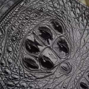 Calidad Superior, alta calidad, piel auténtica de cocodrilo, bolso de pecho para <span class=keywords><strong>hombre</strong></span>, bolso cruzado en el pecho - Product Image 2