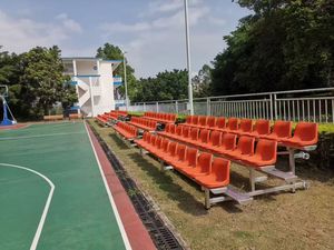 Factory 3 Row Aluminum Bleacher Grandstand <b>Plastic</b> Chair <b>Bench</b> Seat Bleacher - Product Image 4