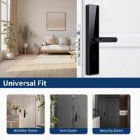 Serrure de porte intelligente biométrique universelle Bluelock avec application Tuya TTLock, serrures numériques WiFi pour portes en bois/acier/aluminium