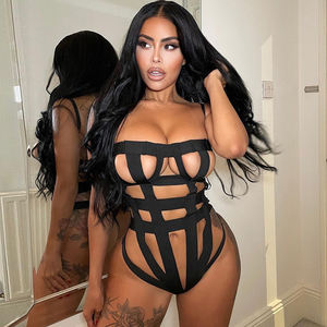 Combinaisons et playsuits sexy pour femmes, nouvelle mode été <span class=keywords><strong>2022</strong></span>, bretelles halter, dos nu, coupe ajustée - Product Image 1