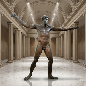 Escultura de Metal de Bronce Fundido a Medida, Figura Deportiva de la Antigua Grecia, Estatua para Decoración de Jardín - Product Image 1