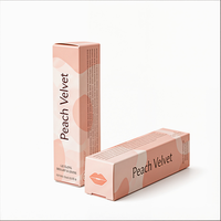 Boîte de produit personnalisée en papier pour emballage de gloss à lèvres et maquillage, avec logo personnalisé, design de luxe et présentation de vente au détail