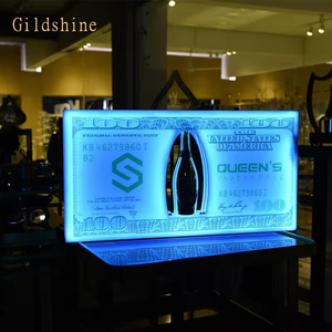 Usine nouveau 50 livres LED présentateur de <span class=keywords><strong>bouteille</strong></span> nouveauté en plastique VIP affichage Glorifier Premium Champagne servant des barres de <span class=keywords><strong>porte</strong></span>-<span class=keywords><strong>bouteille</strong></span> - Product Image 5