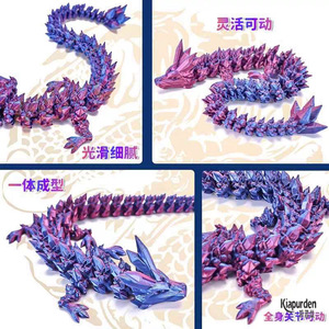 Uova di Drago Stampate in 3D, Set di Draghi di Cristallo Articolati con Draghi Nascosti All'Interno, Divertenti Giocattoli Antistress, Misteriosi Giocattoli Drago da Regalo - Product Image 5
