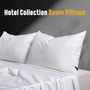 Meilleure vente : <span class=keywords><strong>Oreiller</strong></span> en duvet <span class=keywords><strong>d</strong></span>'<span class=keywords><strong>oie</strong></span> de qualité hôtelière, doux, avec housse 100 % coton - Product Image 6