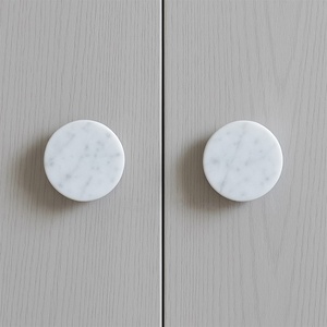 SAIDKOCC 100% Marble Knob Door Handle Onyx Green <strong>Traversine</strong> Emperador High End Customization <strong>of</strong> Modern Cabinets and Wardrobes - Product Image 3