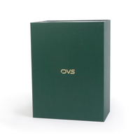 Boîtes cadeaux rigides pliables magnétiques vert sauge, emballage en papier biodégradable pour bougies, portefeuilles avec lamination mate et doublure en éponge