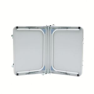 Lightweight Aluminum <b>Folding</b> <b>Table</b> Stackable 4-Seater Portable <b>Outdoor</b> Furniture Beach School Picnics Hiking Modern Camp - Product Image 4
