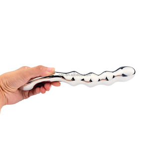 SacKnove Juguetes sexuales para adultos Doble expansor Próstata Punto G Masturbación Varita Bdsm Metal Acero inoxidable Butt Plug Anal Dildos - Product Image 5