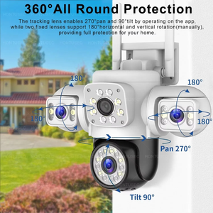 กล้องวงจรปิด Yoosee 18MP 9K HD สำหรับภายนอกอาคาร รองรับซิมการ์ด 4G รูปทรงกระบอก พร้อมระบบแจ้งเตือน PTZ Wifi ไร้สาย กล้อง IP รักษาความปลอดภัย เครือข่ายกล้องวงจรปิด - Product Image 2