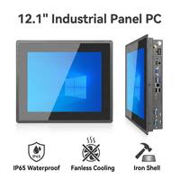 PC Industrial Todo en Uno con Pantalla Táctil de 12.1 Pulgadas, Compatible con Win, Ubuntu y Android para Automatización