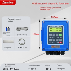 Hj スプリット クランプオン プラスチック製水用超音波流量計 モデル 3.2 大型画面表示 高精度 (+-1%) 測定 壁 - Product Image 6