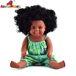 カスタムメイド人形工場卸売黒人形VINYL18インチ45CM教育玩具人形