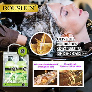 Ensemble Shampooing et Après-Shampooing ROUSHUN Marque Privée Aloe Vera Huile d'Olive Shampooing et Après-Shampooing Naturels pour <span class=keywords><strong>Cheveux</strong></span> <span class=keywords><strong>Bouclés</strong></span> - Product Image 6