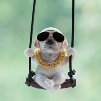 Pendentif de voiture pour chien mignon très populaire, pendentif intérieur de voiture, pendentif de voiture DIY petit chiot mignon pour rétroviseur