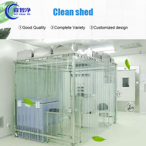 중국 도매 새로운 디자인 PVC 커튼 100 부드러운 벽 클린 룸 클린 창고 GMP 헤파 공기 청정기 필터 - Product Image 5