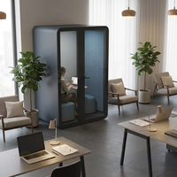 Cabine acoustique de luxe UNIBOOTH insonorisée 33 dB, ignifuge ISO 23351, à montage rapide pour espace de coworking et studio - Vente en gros