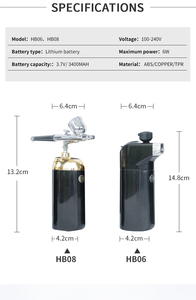 ชุดแอร์บรัชสำหรับช่างตัดผมมืออาชีพชุดแอร์บรัชสำหรับ HB08 - Product Image 3
