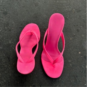 Sandali con Zeppa Personalizzati alla Moda per Donna, Infradito con Punta Tonda per Taglie Grandi, Ciabatte con Tacco per Feste ed Eventi Eleganti - Product Image 5