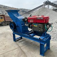 Concasseur à marteaux diesel Dingguan Max. 15t/h PC310*520 pour l'extraction d'or et le concassage de pierres, utilisation minière, stable et efficace