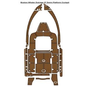 Plancher en teck EVA pour yacht Boston Whaler Outrage 27, design moderne, antidérapant, bois pour extérieur, installation facile, vente chaude - Product Image 4