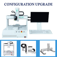 Machine de distribution automatique de colle de bureau à trois axes avec fonction de vision, résine époxy UV, adhésif, moteur de caméra, garantie 1 an