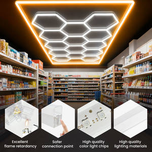 Çalışma için detaylandırma için petek LED garaj lambası altıgen tavan asılı ışık - Product Image 2