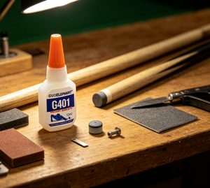SL GUOELEPHANT G401 Colle instantanée cyanoacrylate, super colle pour la réparation des queues de billard et des pointes en cuir - Product Image 2