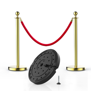 Cổ điển cuerdas Y postes dây rào cản thảm đỏ hàng đợi đứng vàng stanchion - Product Image 3