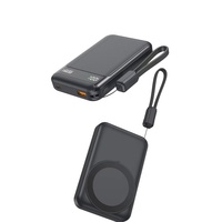 Chargeur portable avec logo personnalisé 10000mah 20000mah Mini PowerBank avec câble Batterie externe Porte-clés Power Bank pour téléphone et montre