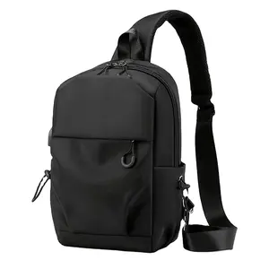 Tùy Chỉnh Giá Rẻ Thiết Kế Vai Cậu Bé Crossbody Trở Lại Tay Miễn Phí Mens Ngực Túi Sling Túi Crossbody