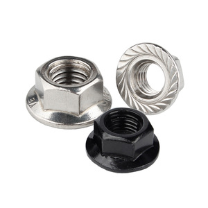 Écrous à bride Guwanji en acier inoxydable 304 M3 M4 M5 M6 M8 M10 M12 anti-desserrage hexagonaux avec rondelles - Product Image 4