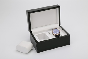 Boîte à bijoux montre d'usine ensemble d'emballage pour cadeau boîtes <span class=keywords><strong>en</strong></span> <span class=keywords><strong>bois</strong></span> personnalisées avec couvercle à charnière - Product Image 4