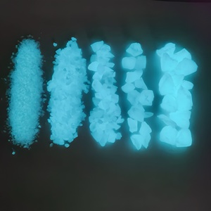 Groothandel Glow-In-The-Dark Kiezelstenen Helder Glas Kunststeen Tuin Rotsen Aquarium Landschapsarchitectuur Grind Gloeien - Product Image 2