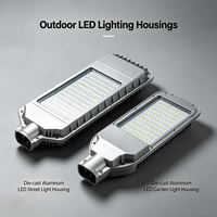 Boîtiers d'éclairage LED extérieurs - Boîtiers en aluminium CNC personnalisés, étanches IP65, option en acier inoxydable pour les lampes de rue et de jardin