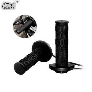 Manillar eléctrico de silicona para motocicleta todoterreno, interruptor CNC 5 + 1, memoria de engranaje, Control de temperatura, empuñaduras calefactables eléctricas - Product Image 1