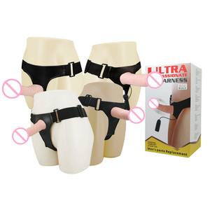 <span class=keywords><strong>Dildo</strong></span> Doble Realista con Arnés para Usar al por Mayor de Silicona Juguete Sexual para Adultos con Cinturón para Lesbianas y Mujeres Hipoalergénico - Product Image 2